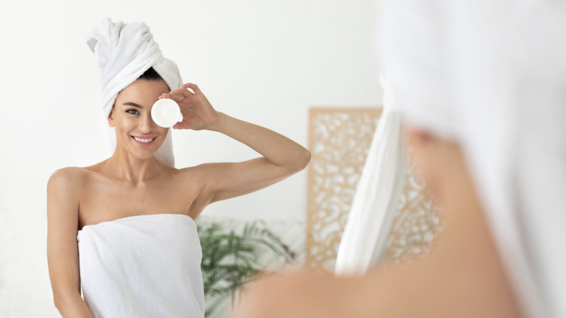 WOMAN IN BATHROOM